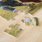 Cowboy Rodeo Clown Bull Distracting Westerne Sport Legpuzzel (Zijkant)