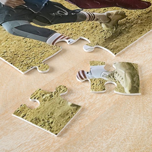 Cowboy Rodeo Clown Bull Distracting Westerne Sport Legpuzzel (Zijkant)