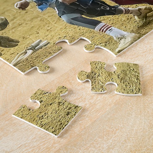 Cowboy Rodeo Clown Bull Distracting Westerne Sport Legpuzzel (Zijkant)