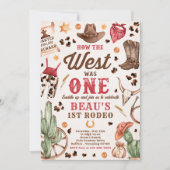 Cowboy Rodeo, eerste verjaardag hoe het Westen was Kaart (Voorkant)