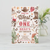 Cowboy Rodeo, eerste verjaardag hoe het Westen was Kaart (Staand voorkant)