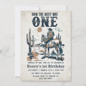 Cowboy Rodeo, eerste verjaardag hoe het Westen was Kaart (Voorkant)