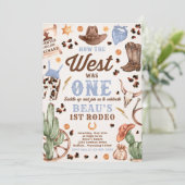 Cowboy Rodeo, eerste verjaardag hoe het Westen was Kaart (Staand voorkant)