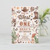 Cowboy Rodeo, eerste verjaardag hoe het Westen was Kaart (Staand voorkant)