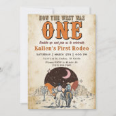 Cowboy Rodeo, eerste verjaardag hoe het Westen was Kaart (Voorkant)