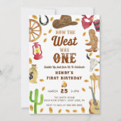 Cowboy Rodeo, eerste verjaardag hoe het Westen was Kaart (Voorkant)