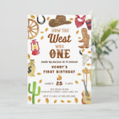 Cowboy Rodeo, eerste verjaardag hoe het Westen was Kaart (Staand voorkant)