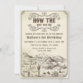 Cowboy Rodeo, eerste verjaardag hoe het Westen was Kaart (Voorkant)