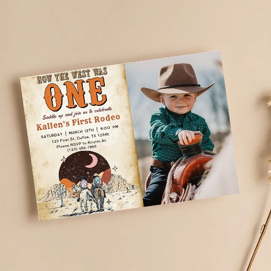 Cowboy Rodeo, eerste verjaardag hoe het Westen was Kaart