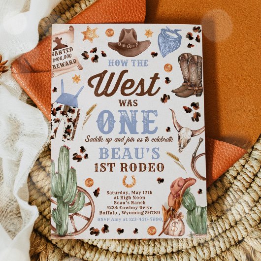 Cowboy Rodeo, eerste verjaardag hoe het Westen was Kaart