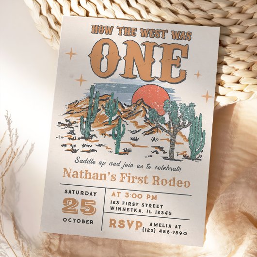 Cowboy Rodeo, eerste verjaardag hoe het Westen was Kaart