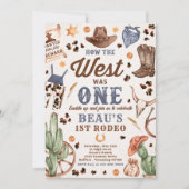 Cowboy Rodeo, eerste verjaardag hoe het Westen was Kaart (Voorkant)