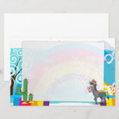 Cowboy Rodeo Horse Briefpapier (Voorkant / Achterkant)