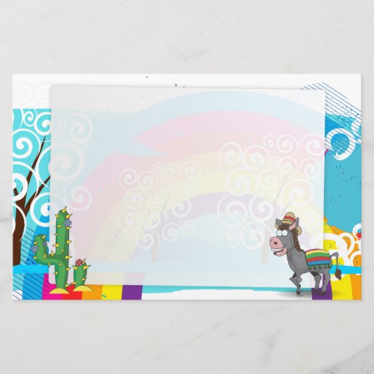 Cowboy Rodeo Horse Briefpapier (Voorkant)