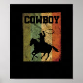  cowboy Rodeo Horse Riding Poster (Voorkant)