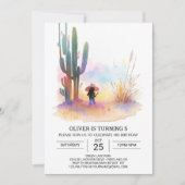 Cowboy Rodeo Kinderen Verjaardag Kaart (Voorkant)