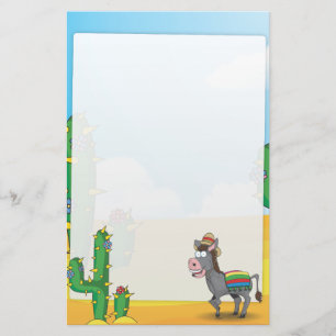 Cowboy Rodeo Paard Briefpapier