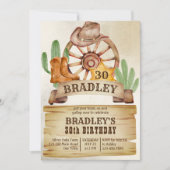 Cowboy rodeo paarden westerne verjaardag kaart (Voorkant)