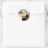 Cowboy Rodeo Ronde Sticker (Tas)