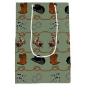 Cowboy Rodeo Tuig Medium Cadeauzakje (Achterkant)