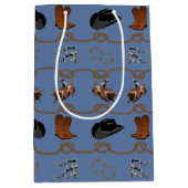 Cowboy Rodeo Tuig Medium Cadeauzakje (Voorkant)