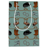 Cowboy Rodeo Tuig Medium Cadeauzakje (Voorkant)