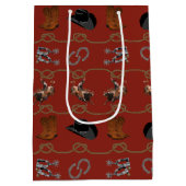 Cowboy Rodeo Tuig Medium Cadeauzakje (Achterkant)