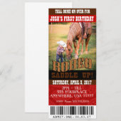 Cowboy Rodeo-uitnodigingen, enveloppen inbegrepen Kaart (Voorkant / Achterkant)