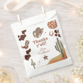 Cowboy Rodeo verjaardag Wild west Dank je wel Bedankzakje (Geknipt)