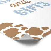 Cowboy Rodeo Verjaardagsfeestje Kaarten en cadeaub Poster (Hoek)