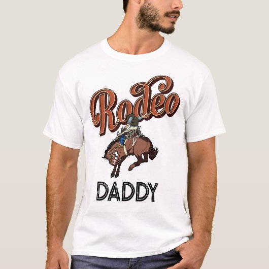 Cowboy Rodeo verjaardagsfeestje Ouders Matching T-shirt (Voorkant)