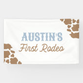 Cowboy Rodeo Verjaardagsfeestje Spandoek (Horizontaal)