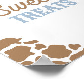 Cowboy Rodeo Verjaardagsfeestje Sweet Treats Teken Poster (Hoek)