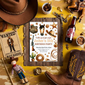 Cowboy Rodeo West Verjaardag Kaart