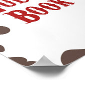 Cowboy Rodeo Western Gastenboek Feestbord Poster (Hoek)