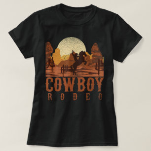 Cowboy Rodeo Western Texaan Geschenk Paardrijden T-shirt