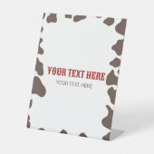 Cowboy Rodeo Western Wild West Custom Party Reclamebord Met Voetstuk (Voorkant)