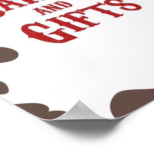 Cowboy Rodeo Westerne Kaarten en geschenken Feestb Poster (Hoek)