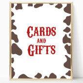 Cowboy Rodeo Westerne Kaarten en geschenken Feestb Poster