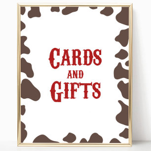 Cowboy Rodeo Westerne Kaarten en geschenken Feestb Poster