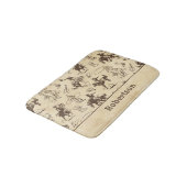 Cowboy Rodeo Westerne Paarden Gepersonaliseerd Badmat (Gekanteld)