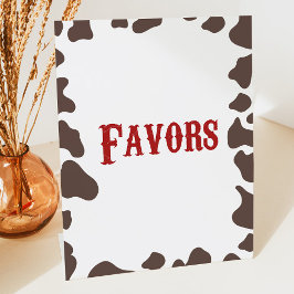Cowboy Rodeo Westerne Party Favorieten Tafel Reclamebord Met Voetstuk