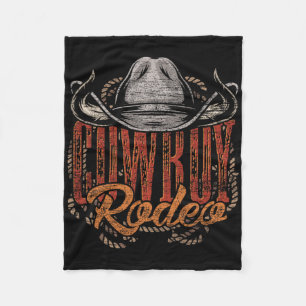 Cowboy Rodeo Westerne Texaanse Gift Country Bull R Fleece Deken