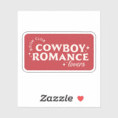 Cowboy romance boeken esthetisch sticker (Vel)