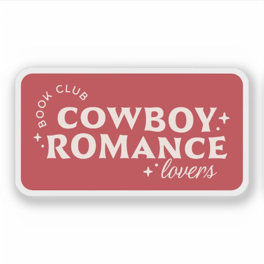 Cowboy romance boeken esthetisch sticker (Voorkant)