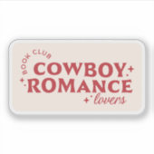 Cowboy romance liefhebbers boek club sticker (Voorkant)