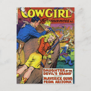 Cowboy-Romancen Briefkaart
