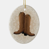 Cowboy rond! keramisch ornament (Rechts)