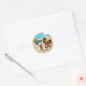 Cowboy Ronde Sticker (Envelop)
