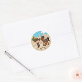 Cowboy Ronde Sticker (Envelop)
